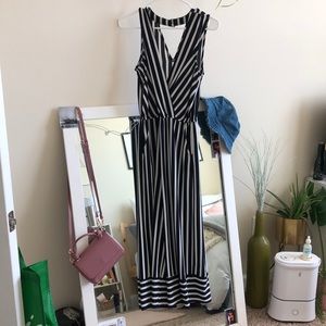 Blue and white striped jumper!